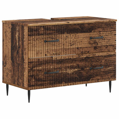 vidaXL Bathroom Sink Cabinet HAARLEM Old Wood 82 x 41x 58.5 cm