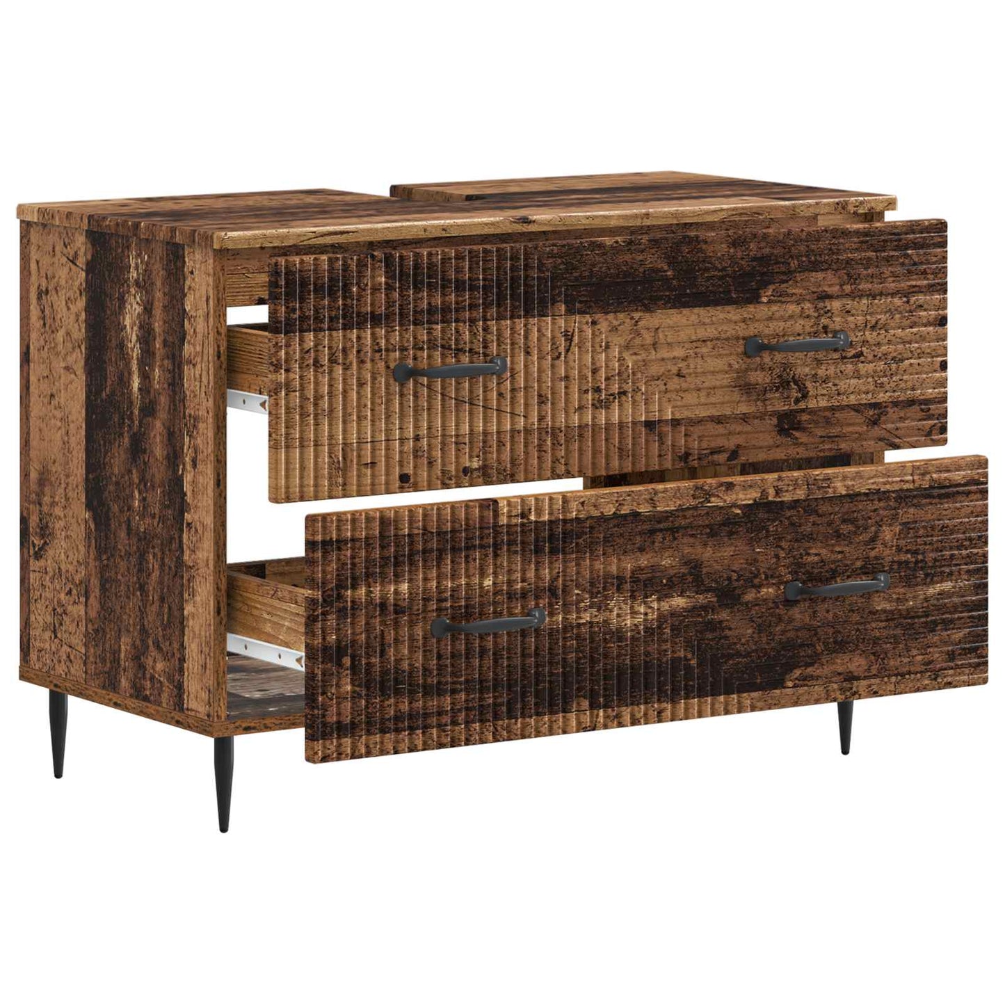 vidaXL Bathroom Sink Cabinet HAARLEM Old Wood 82 x 41x 58.5 cm