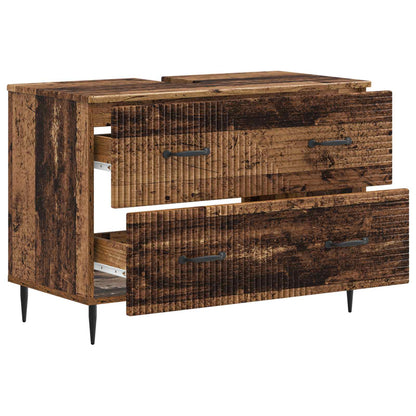 vidaXL Bathroom Sink Cabinet HAARLEM Old Wood 82 x 41x 58.5 cm