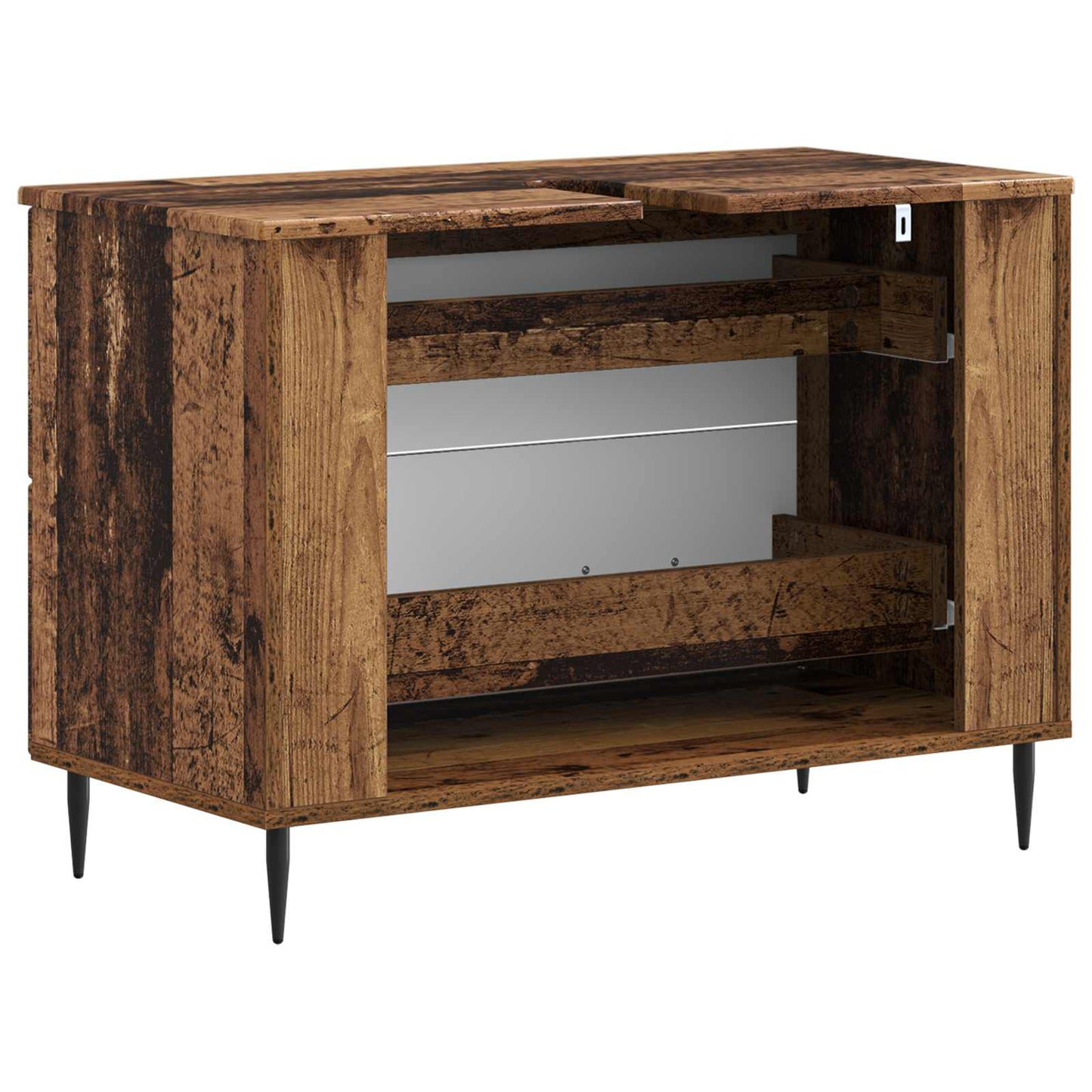 vidaXL Bathroom Sink Cabinet HAARLEM Old Wood 82 x 41x 58.5 cm