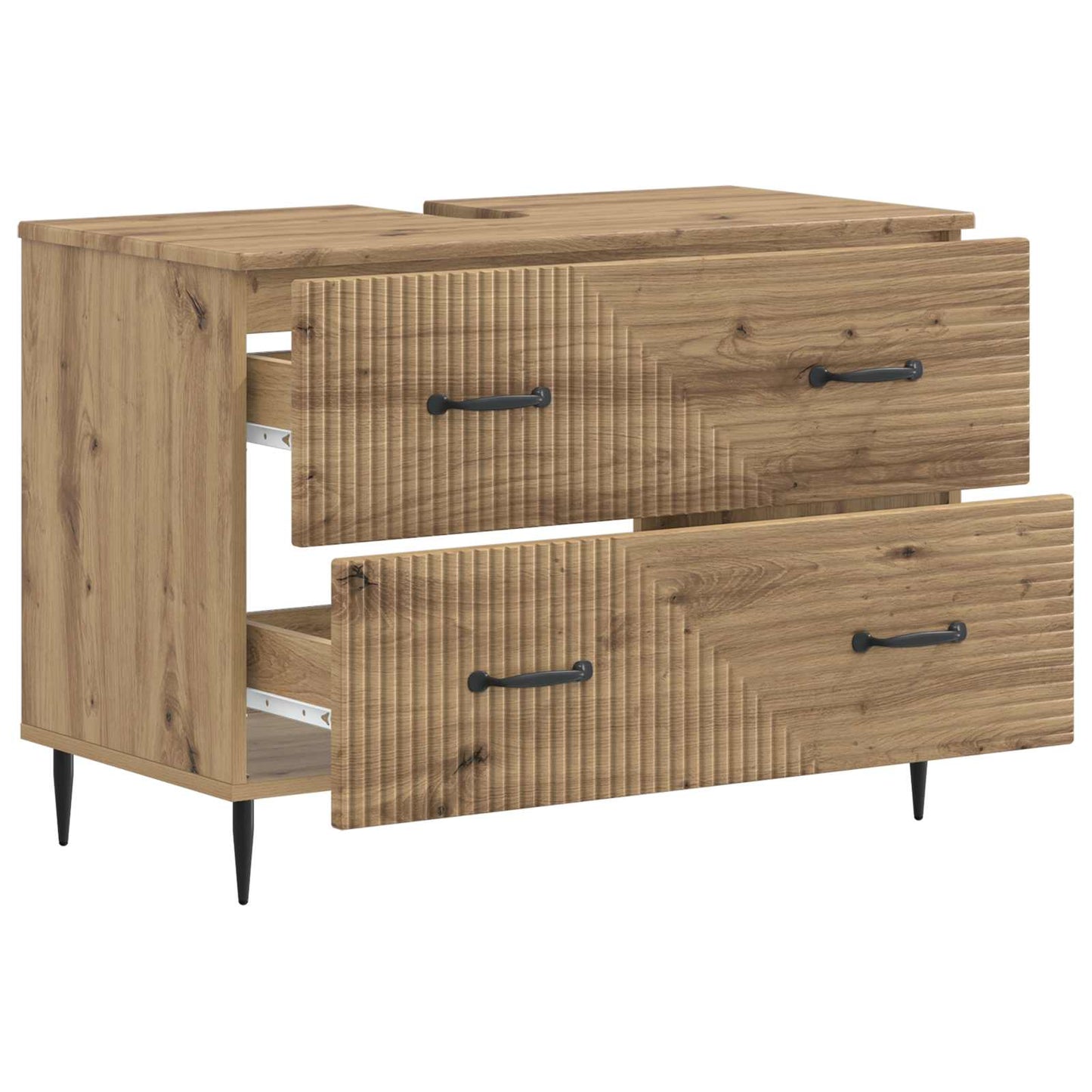 vidaXL Bathroom Sink Cabinet HAARLEM Artisan Oak 82 x 41x 58.5 cm
