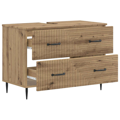 vidaXL Bathroom Sink Cabinet HAARLEM Artisan Oak 82 x 41x 58.5 cm