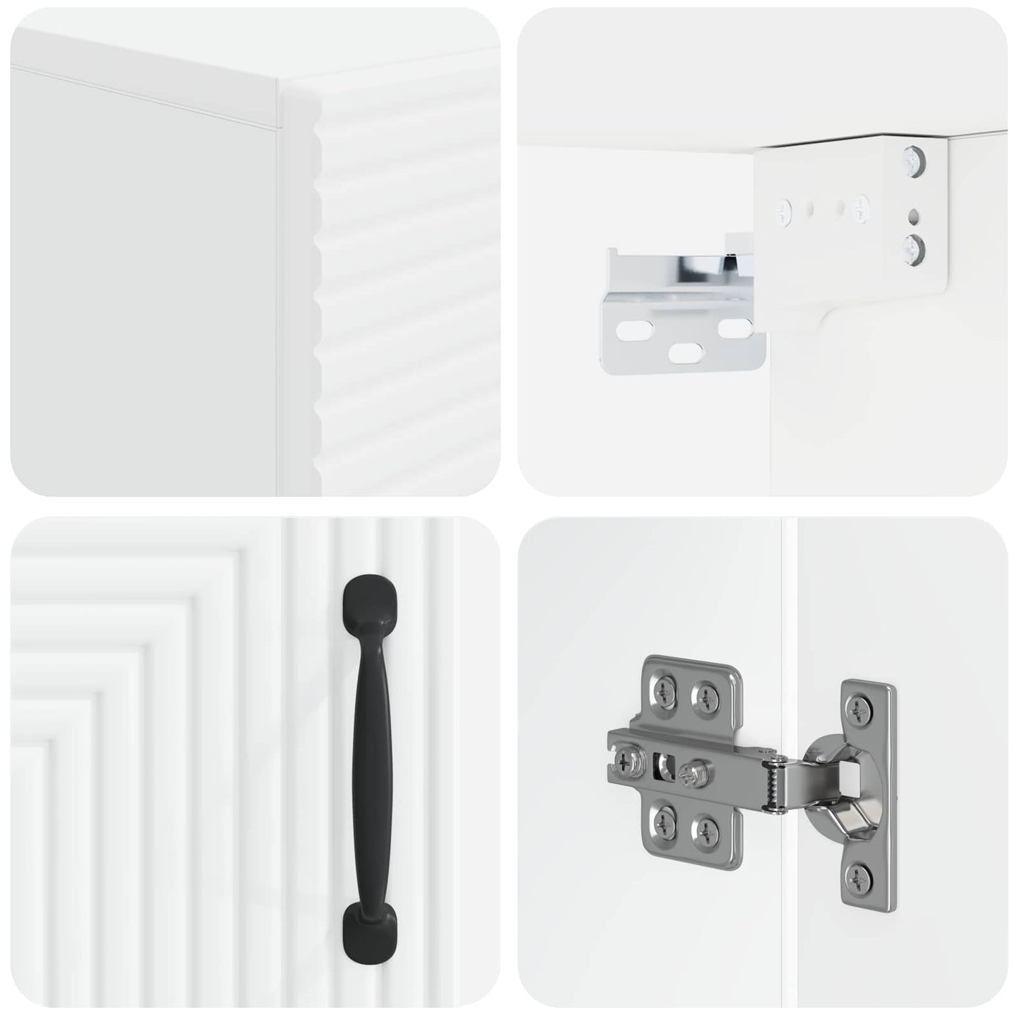 vidaXL Bathroom Wall Cabinet HAARLEM White 30 x 31 x 59 cm