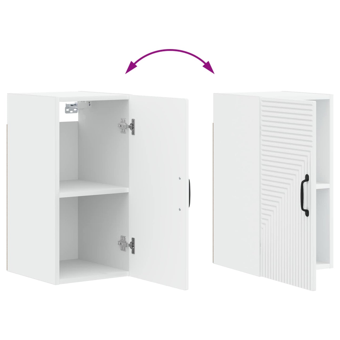 vidaXL Bathroom Wall Cabinet HAARLEM White 30 x 31 x 59 cm