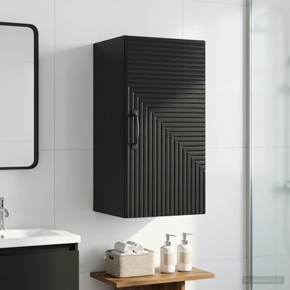 vidaXL Bathroom Wall Cabinet HAARLEM Black 30 x 31 x 59 cm