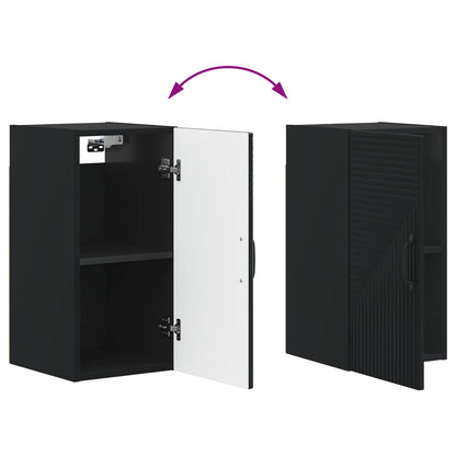 vidaXL Bathroom Wall Cabinet HAARLEM Black 30 x 31 x 59 cm
