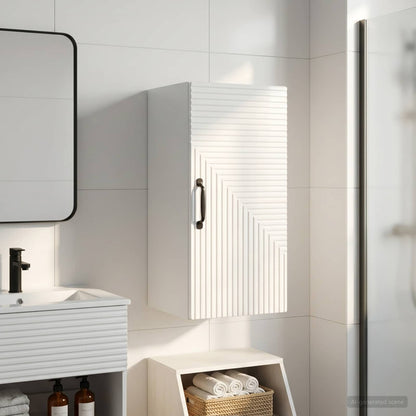 vidaXL Bathroom Wall Cabinet HAARLEM High Gloss White 30 x 31 x 59 cm