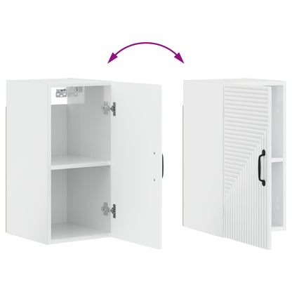 vidaXL Bathroom Wall Cabinet HAARLEM High Gloss White 30 x 31 x 59 cm