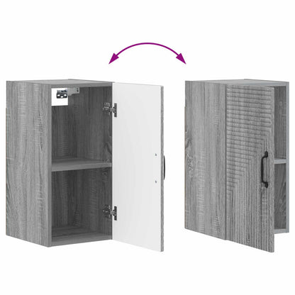 vidaXL Bathroom Wall Cabinet HAARLEM Grey Sonoma 30 x 31 x 59 cm