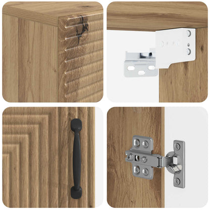vidaXL Bathroom Wall Cabinet HAARLEM Artisan Oak 30 x 31 x 59 cm