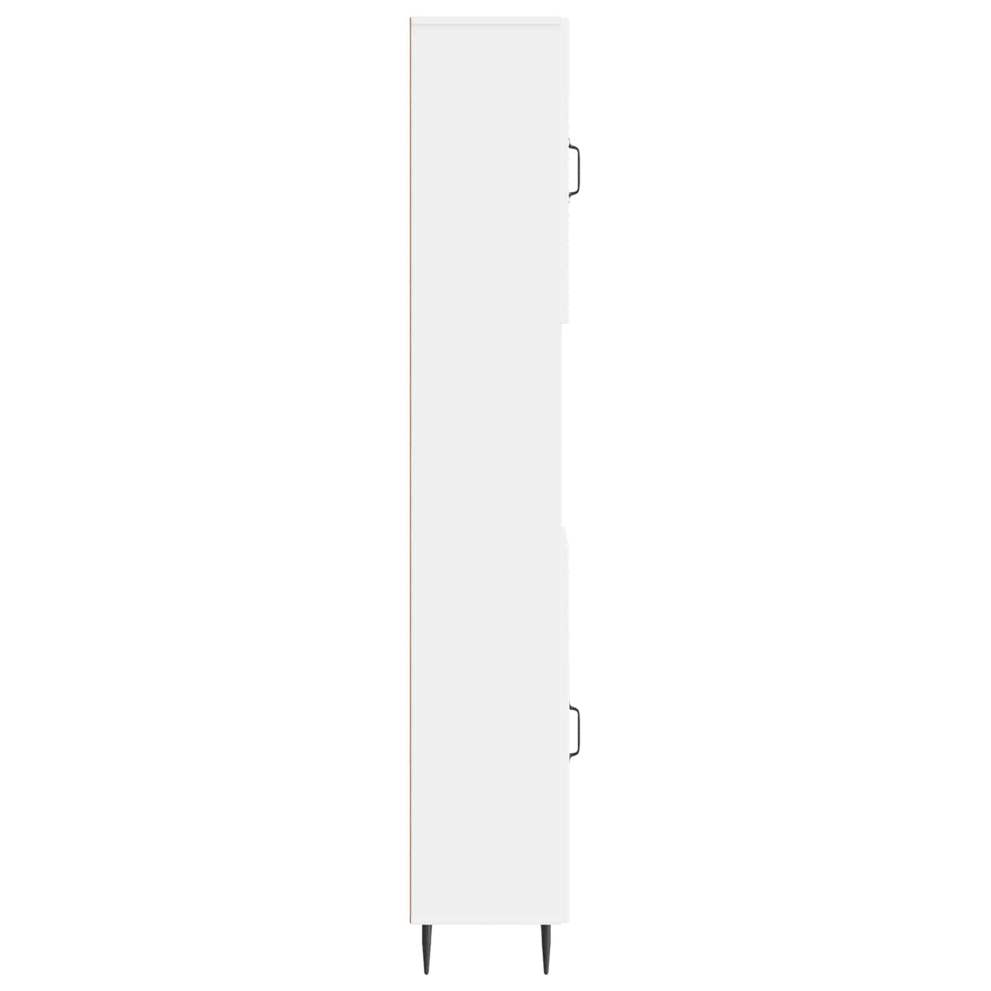 vidaXL Bathroom Cabinet with Open Shelf HAARLEM White 30 x 31 x 190 cm