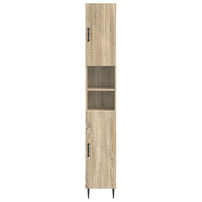 vidaXL Bathroom Cabinet with Open Shelf HAARLEM Sonoma Oak