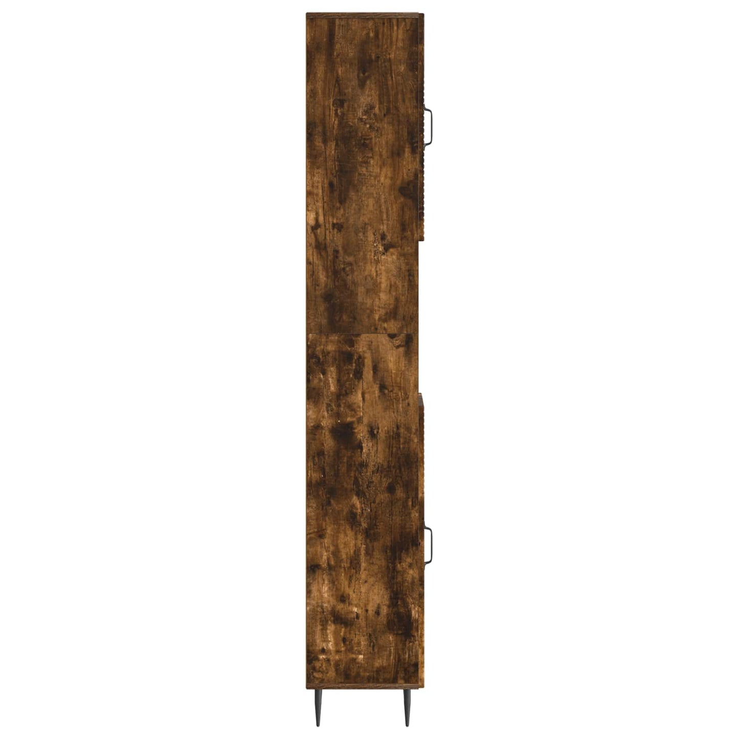 vidaXL Bathroom Cabinet with Open Shelf HAARLEM Smoked Oak