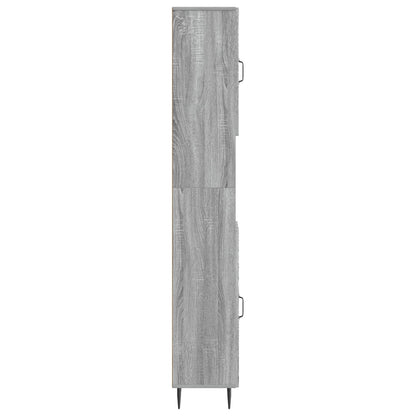 vidaXL Bathroom Cabinet with Open Shelf HAARLEM Grey Sonoma