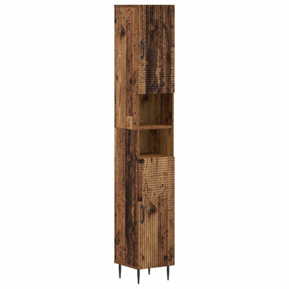 vidaXL Bathroom Cabinet with Open Shelf HAARLEM Old Wood
