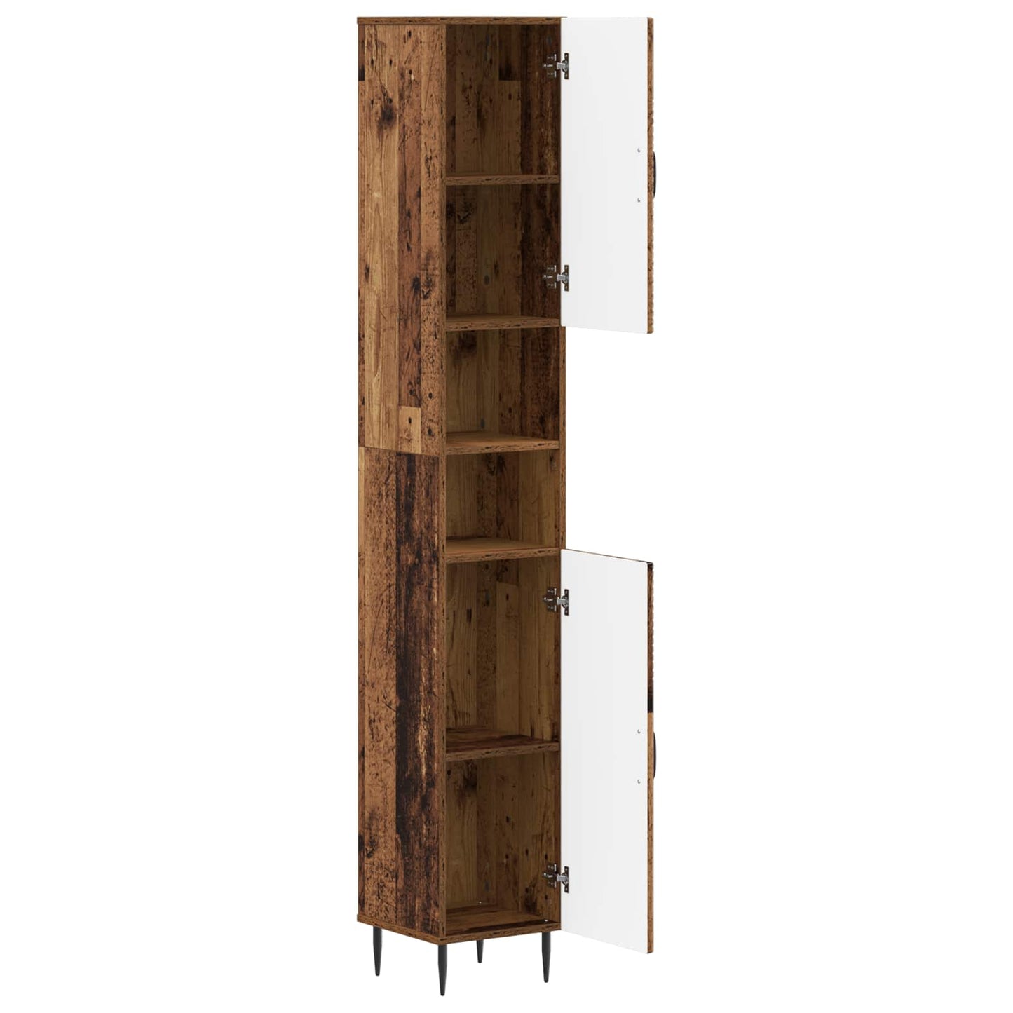 vidaXL Bathroom Cabinet with Open Shelf HAARLEM Old Wood