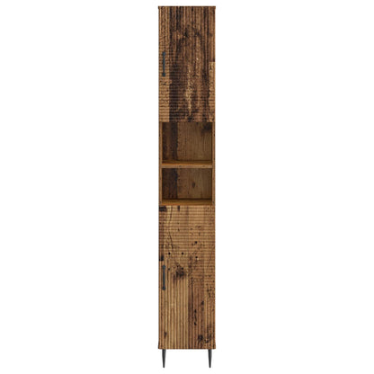 vidaXL Bathroom Cabinet with Open Shelf HAARLEM Old Wood