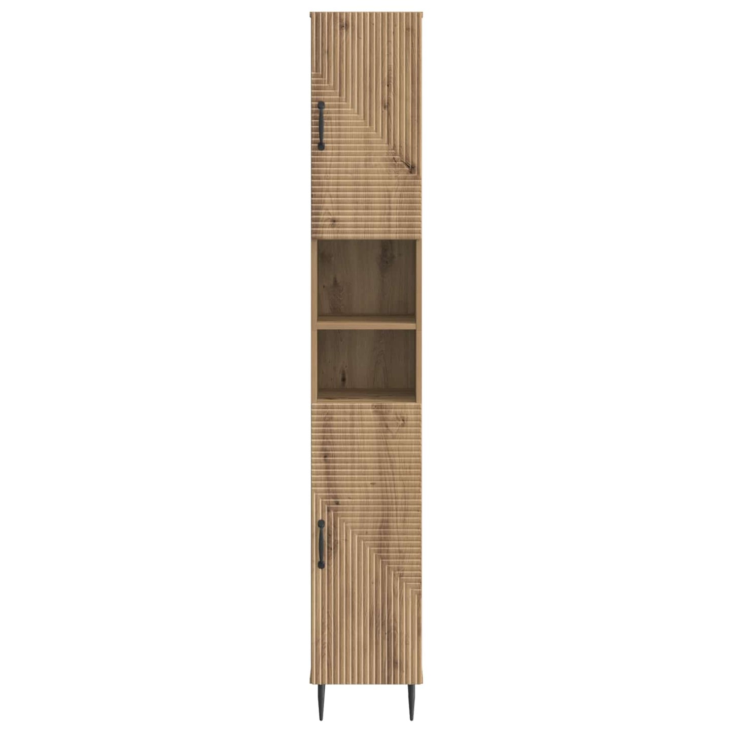 vidaXL Bathroom Cabinet with Open Shelf HAARLEM Artisan Oak