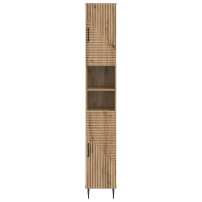 vidaXL Bathroom Cabinet with Open Shelf HAARLEM Artisan Oak