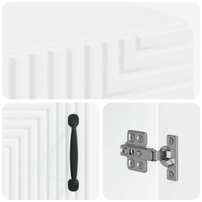 vidaXL Bathroom Storage Cainet HAARLEM White 30 x 31 x 80 cm