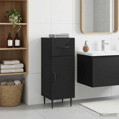 vidaXL Bathroom Storage Cainet HAARLEM Black 30 x 31 x 80 cm