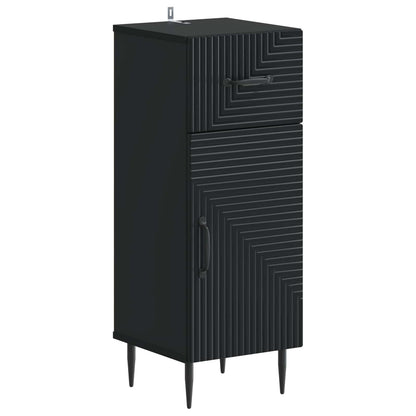 vidaXL Bathroom Storage Cainet HAARLEM Black 30 x 31 x 80 cm