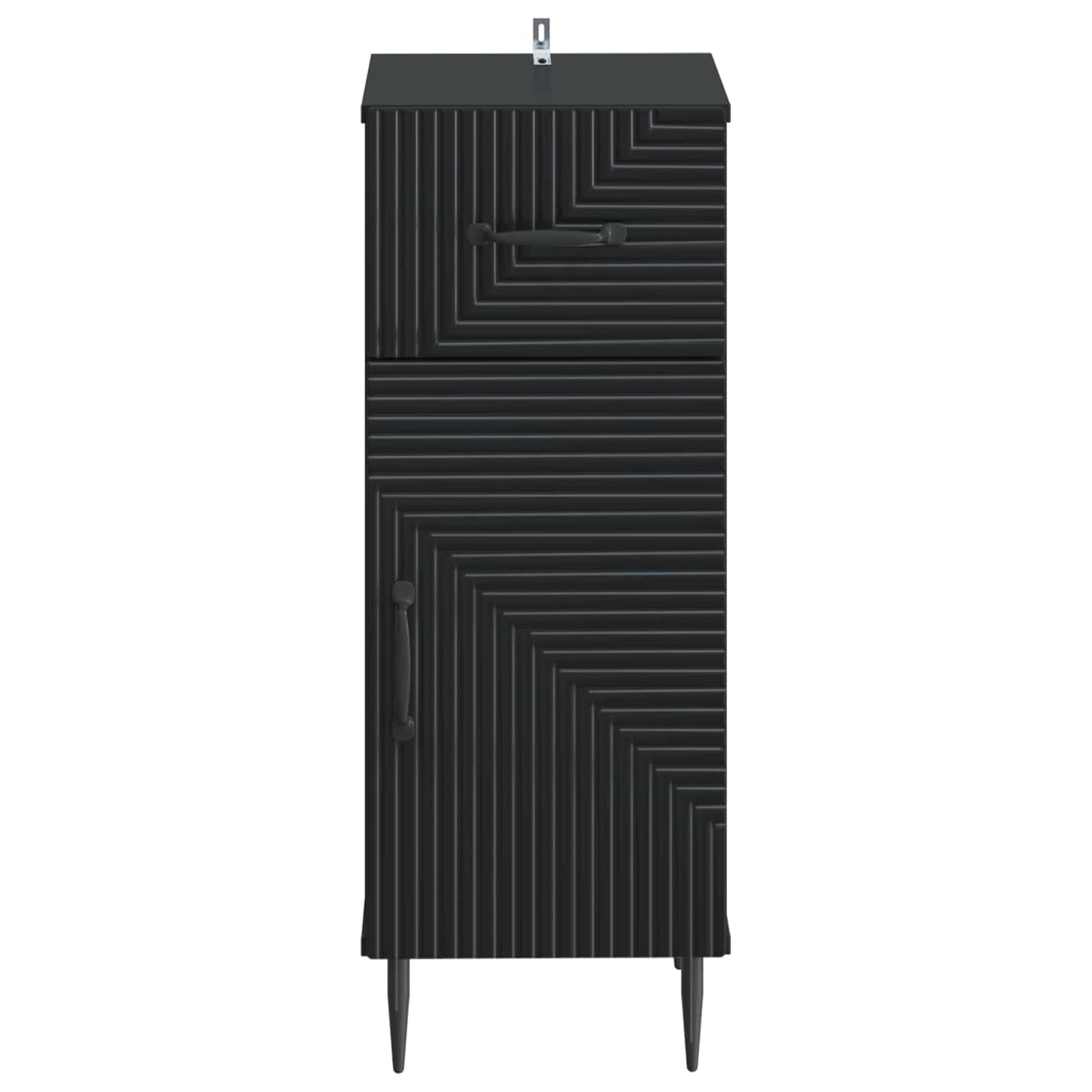 vidaXL Bathroom Storage Cainet HAARLEM Black 30 x 31 x 80 cm