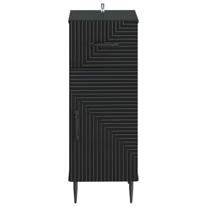 vidaXL Bathroom Storage Cainet HAARLEM Black 30 x 31 x 80 cm