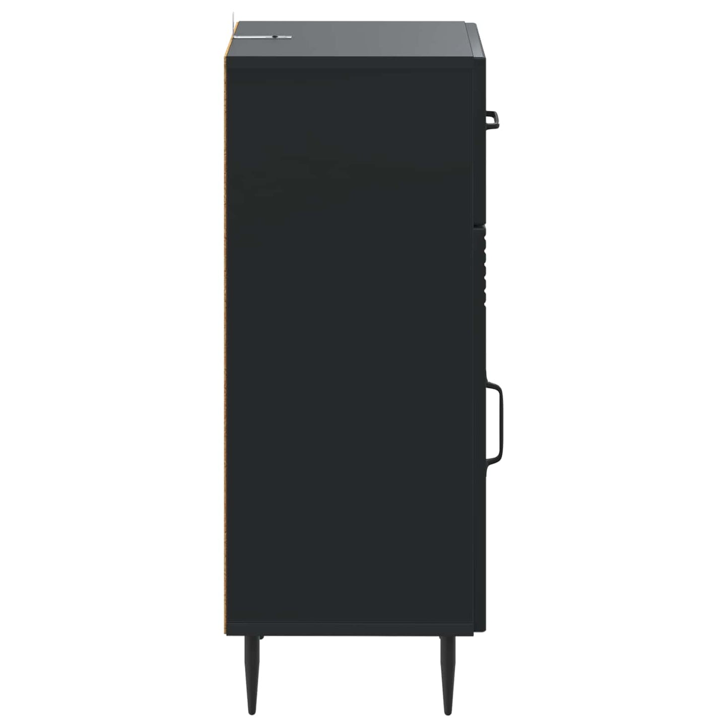 vidaXL Bathroom Storage Cainet HAARLEM Black 30 x 31 x 80 cm