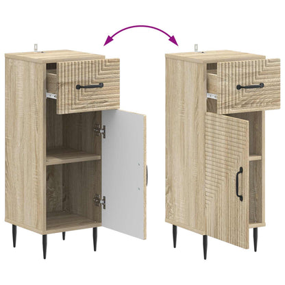 vidaXL Bathroom Storage Cainet HAARLEM Sonoma Oak 30 x 31 x 80 cm