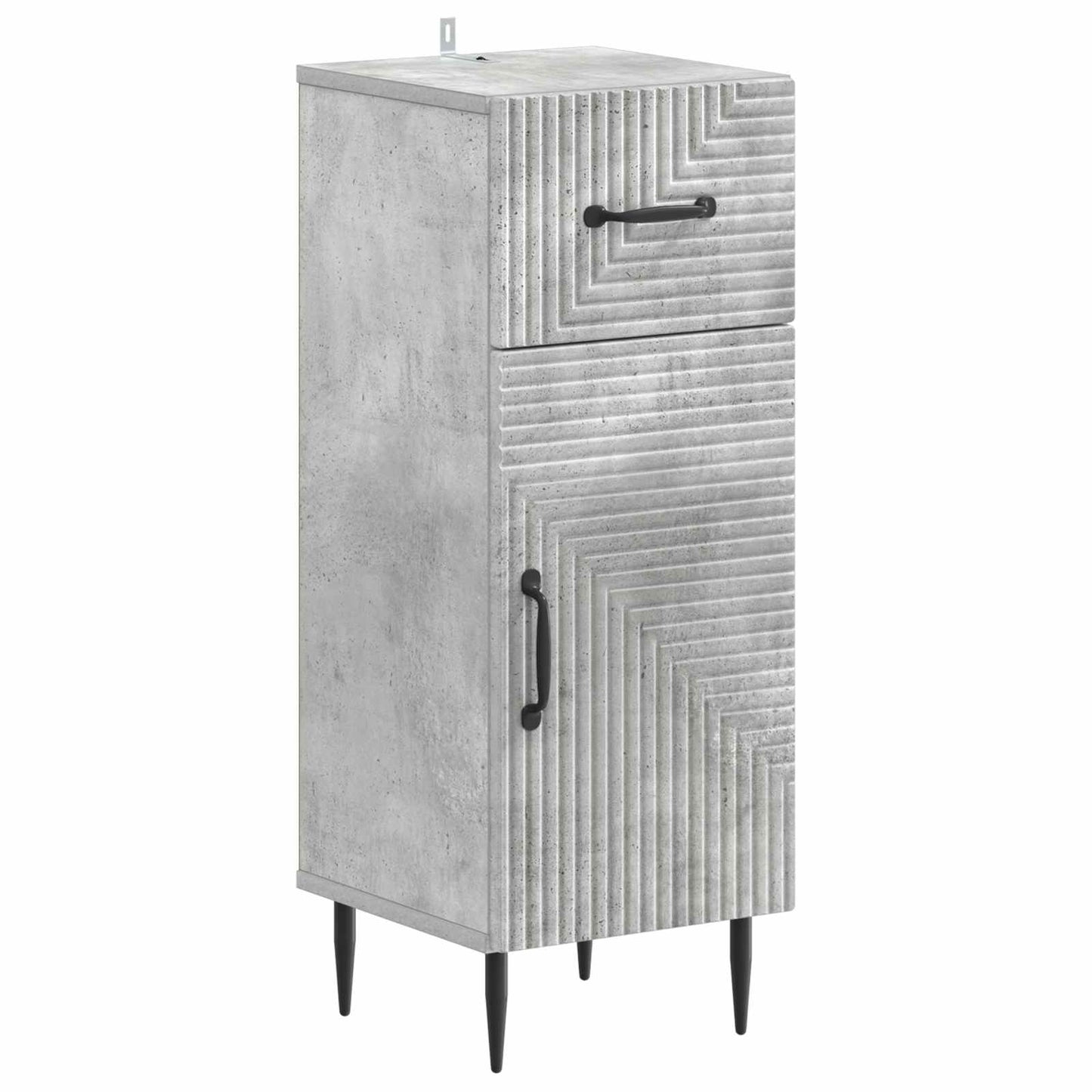 vidaXL Bathroom Storage Cainet HAARLEM Concrete Grey 30 x 31 x 80 cm