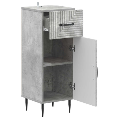 vidaXL Bathroom Storage Cainet HAARLEM Concrete Grey 30 x 31 x 80 cm