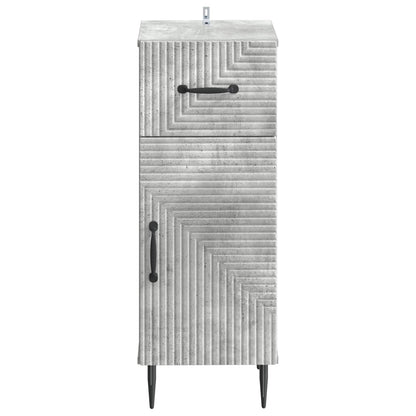 vidaXL Bathroom Storage Cainet HAARLEM Concrete Grey 30 x 31 x 80 cm