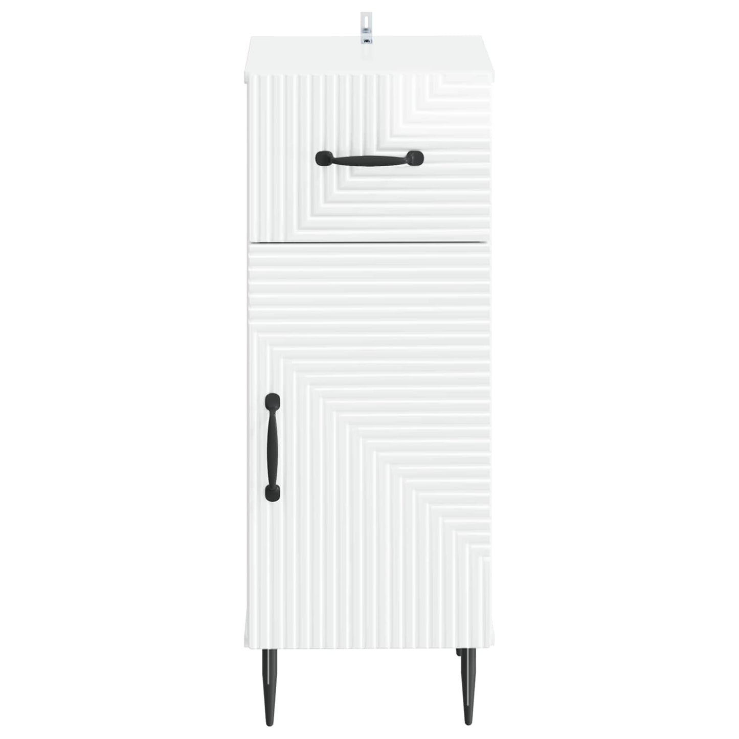 vidaXL Bathroom Storage Cainet HAARLEM High Gloss White