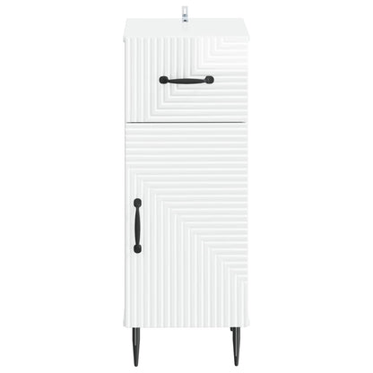 vidaXL Bathroom Storage Cainet HAARLEM High Gloss White