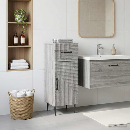 vidaXL Bathroom Storage Cainet HAARLEM Grey Sonoma 30 x 31 x 80 cm