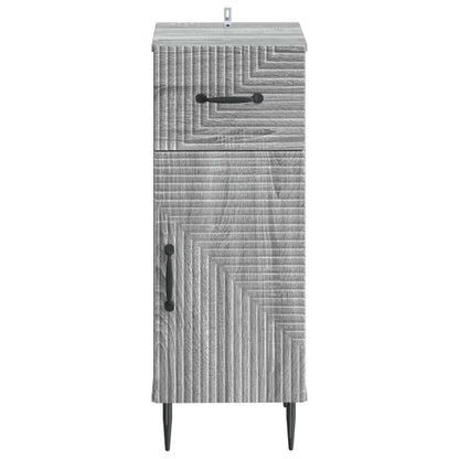 vidaXL Bathroom Storage Cainet HAARLEM Grey Sonoma 30 x 31 x 80 cm