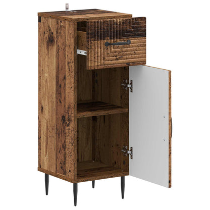 vidaXL Bathroom Storage Cainet HAARLEM Old Wood 30 x 31 x 80 cm
