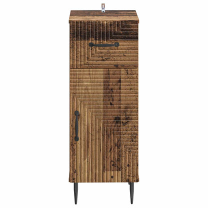 vidaXL Bathroom Storage Cainet HAARLEM Old Wood 30 x 31 x 80 cm