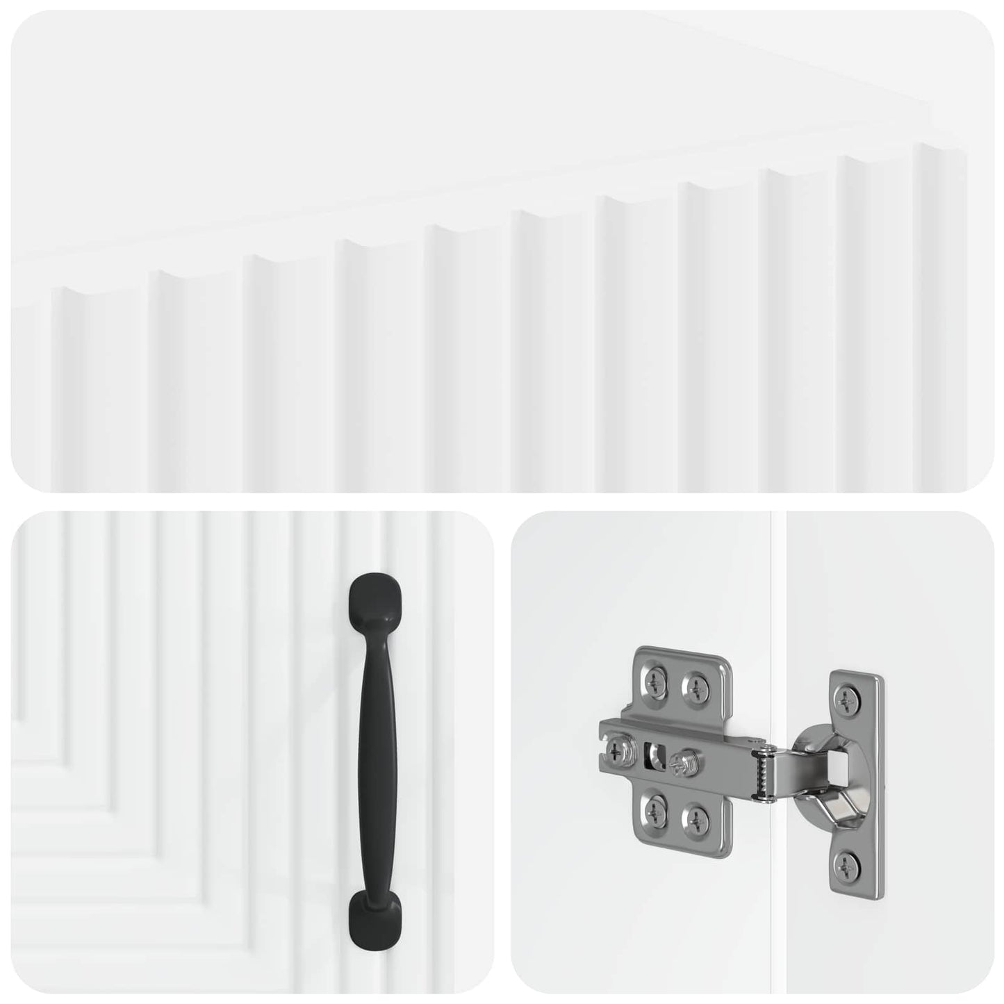 vidaXL Bathroom Storage Cainet HAARLEM White 59.5 x 31 x 80 cm