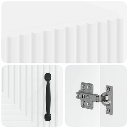 vidaXL Bathroom Storage Cainet HAARLEM White 59.5 x 31 x 80 cm