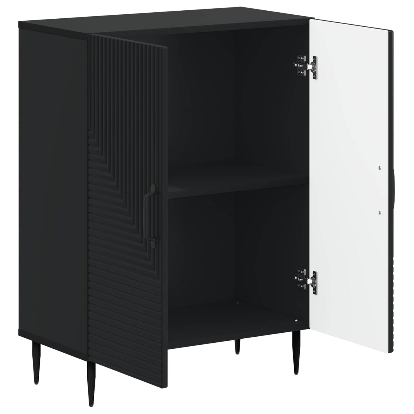 vidaXL Bathroom Storage Cainet HAARLEM Black 59.5 x 31 x 80 cm