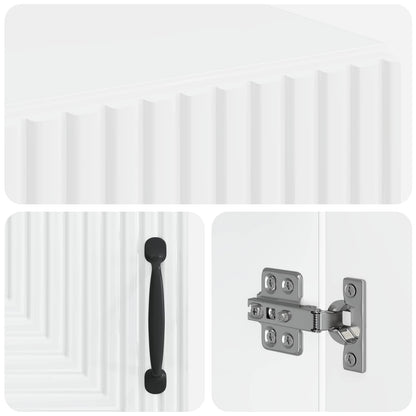 vidaXL Bathroom Storage Cainet HAARLEM High Gloss White