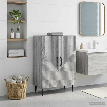 vidaXL Bathroom Storage Cainet HAARLEM Grey Sonoma 59.5 x 31 x 80 cm