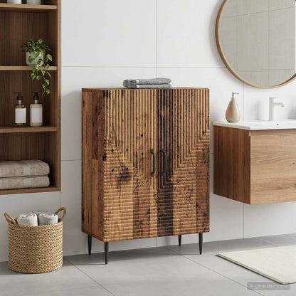 vidaXL Bathroom Storage Cainet HAARLEM Old Wood 59.5 x 31 x 80 cm