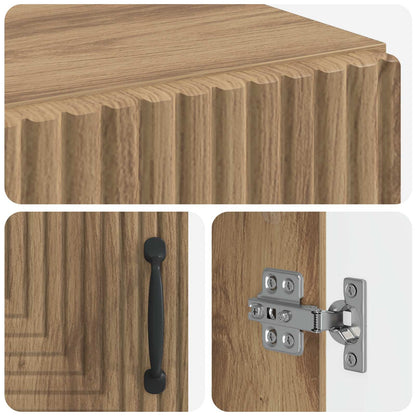 vidaXL Bathroom Storage Cainet HAARLEM Artisan Oak 59.5 x 31 x 80 cm