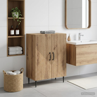 vidaXL Bathroom Storage Cainet HAARLEM Artisan Oak 59.5 x 31 x 80 cm