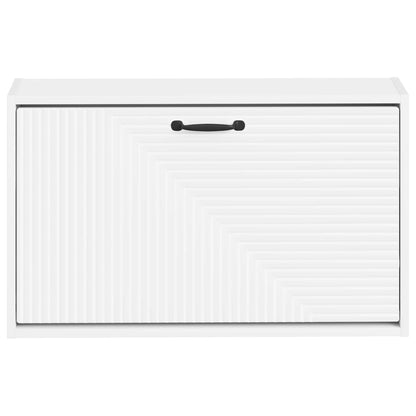 vidaXL Wall-Mounted Shoe Cabinet HAARLEM 71 x 17 x 43 cm White