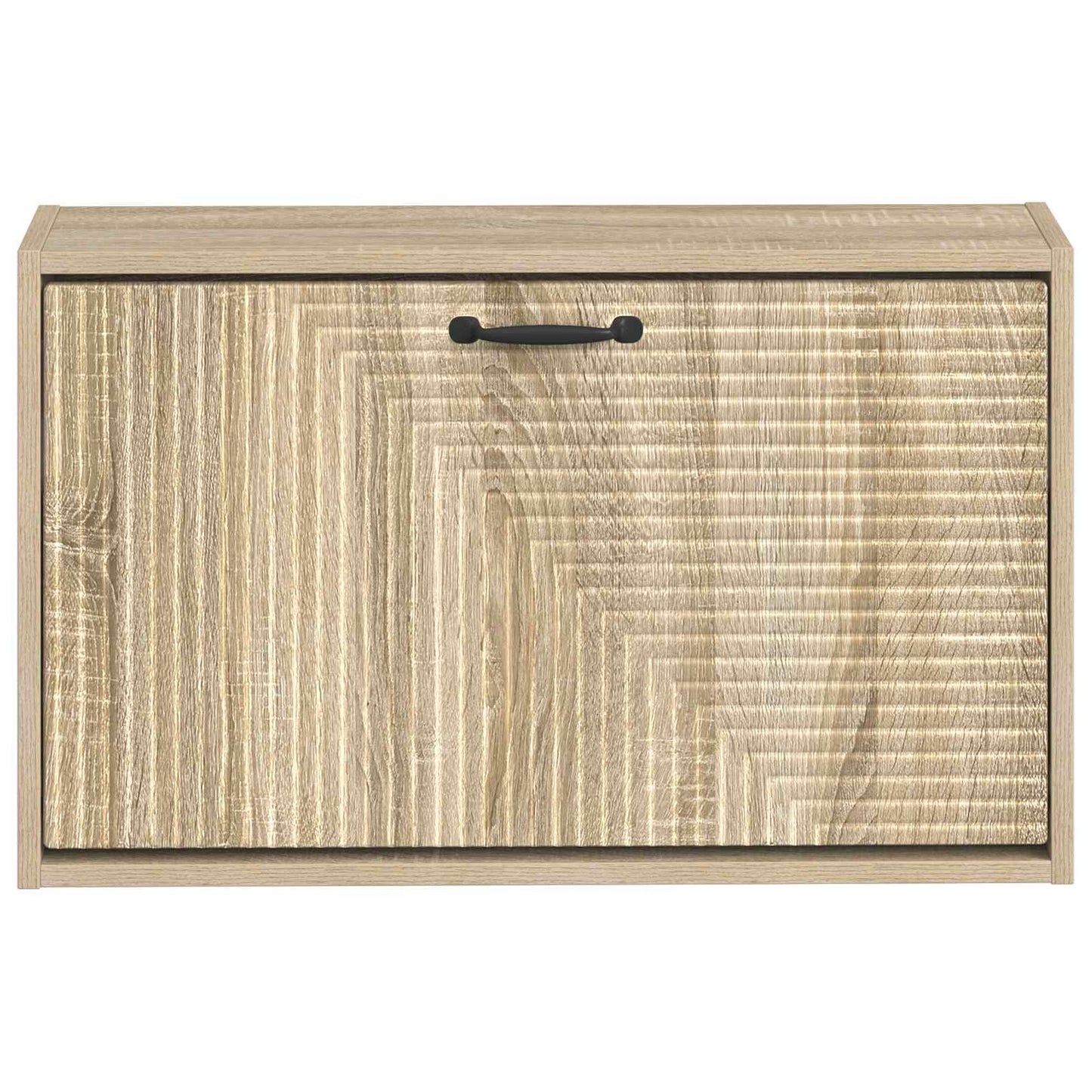 vidaXL Wall-Mounted Shoe Cabinet HAARLEM 71 x 17 x 43 cm Sonoma Oak