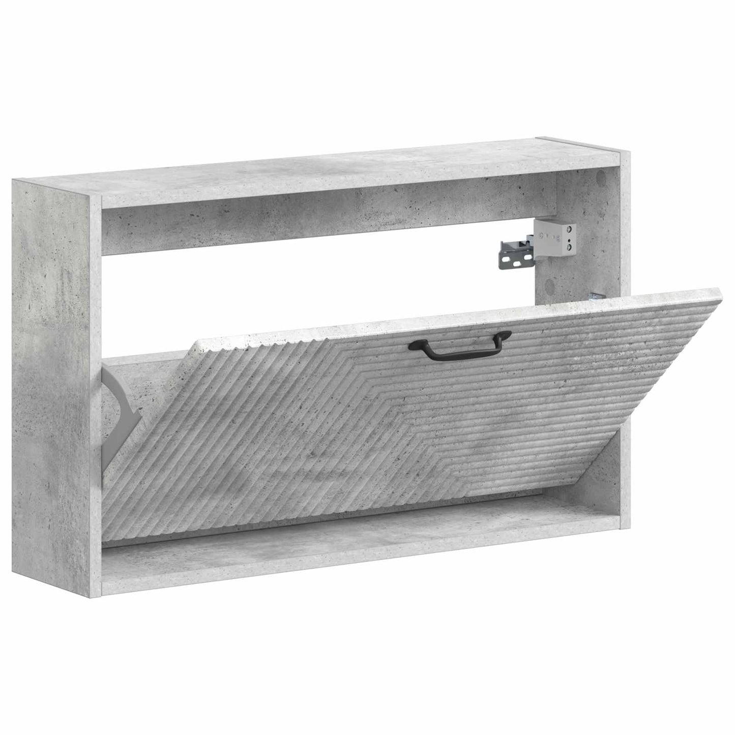 vidaXL Wall-Mounted Shoe Cabinet HAARLEM 71 x 17 x 43 cm Concrete Grey